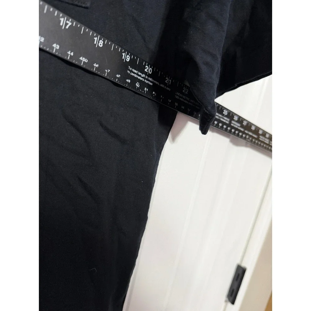 Banana Republic T-Shirt Mens Medium Authentic Tee Supima Cotton Pocket Black EUC